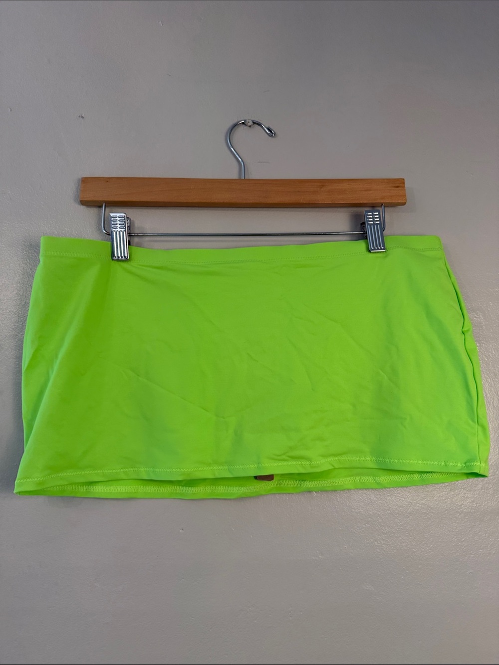 SKIMS Neon Lime Stretch Micro Mini Skirt size large